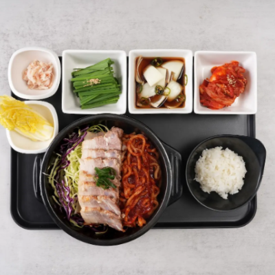 Jeju Style Spicy Mixed Pork Noodles
